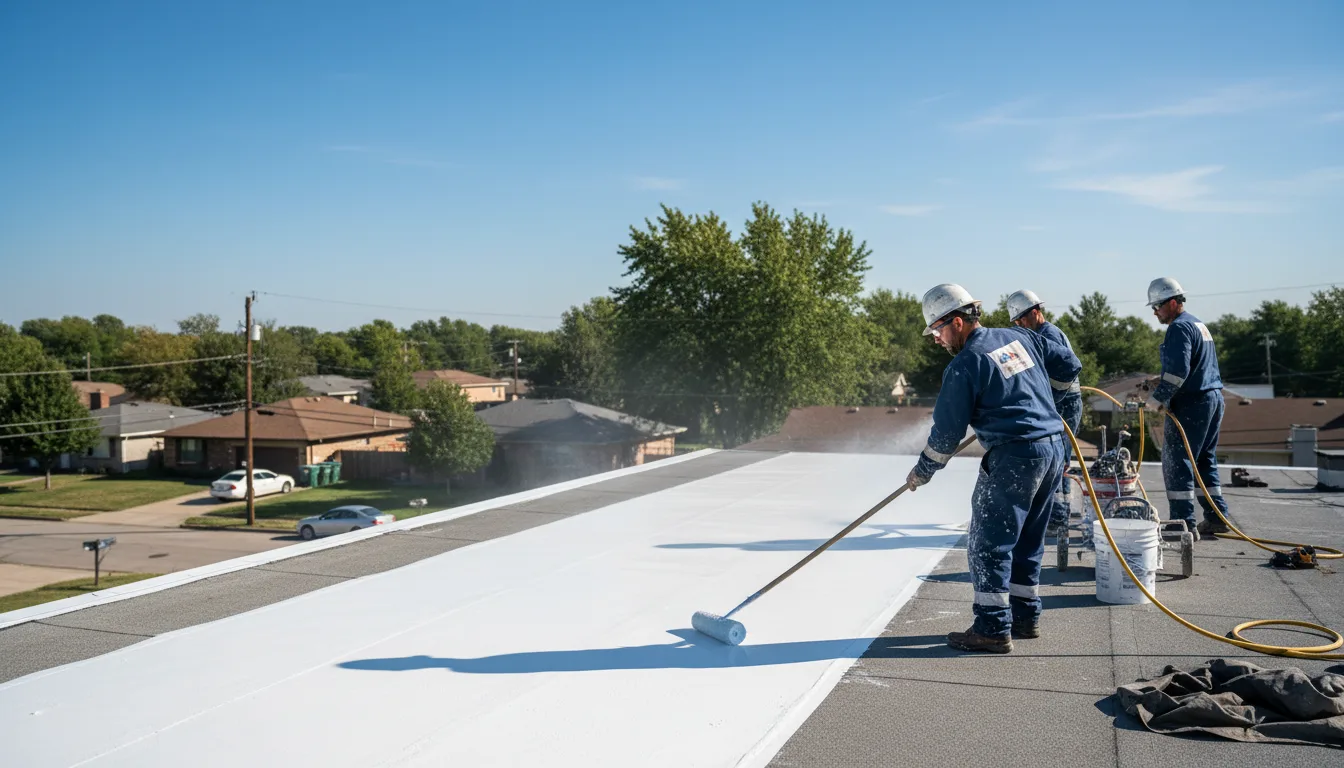 Commercial roof coating in Liberty, NC near me